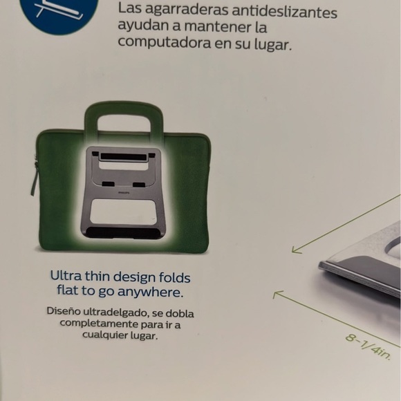 PHILIPS Accessories Ultra-Thin Portable Laptop Stand, Vented Aluminum Design - Picture 7 of 7